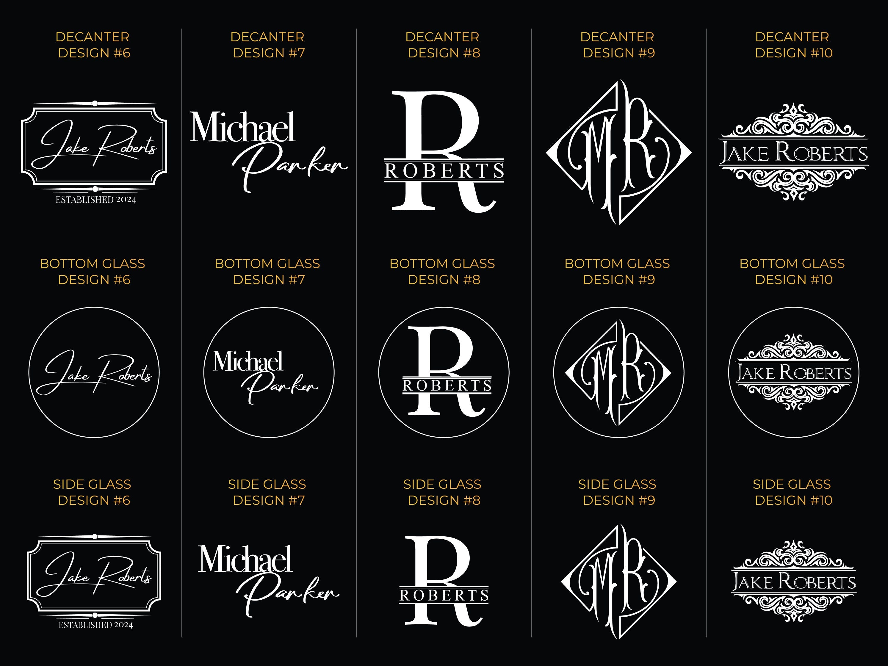 Personalized Groomsman Whiskey Decanter Set, Unique Drinking Gift for Wedding, Best Gift for Him with Free Gift Box