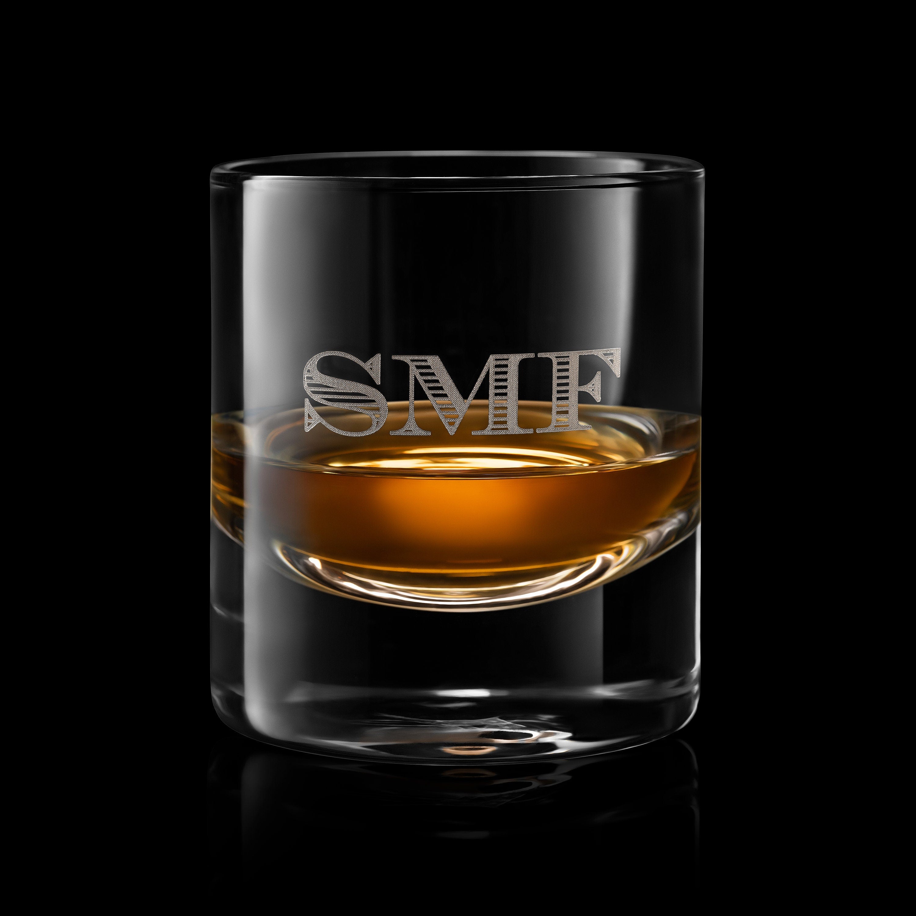 Father's Day Gift Custom Whiskey Glass - Luxury Rock Whiskey Glass. Best Present for Him, for husband, for Dad, Free Gift Box