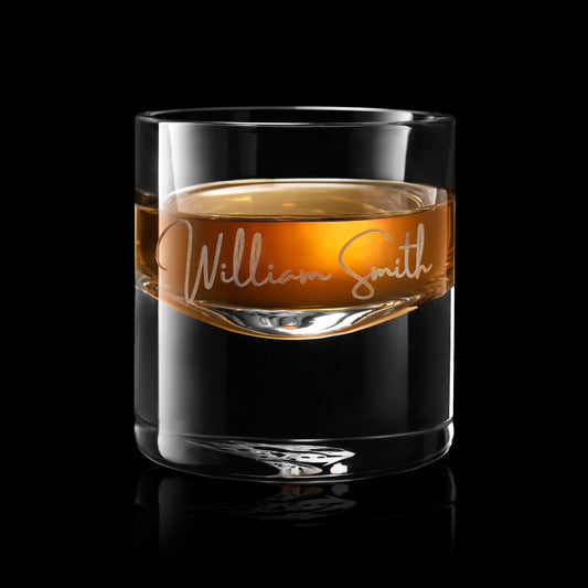 Personalized Custom Whiskey Glass - Rock Wedding Whiskey Glass. Comes with free Gift Box.