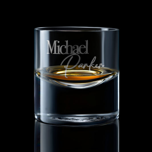Personalized Custom Whiskey Glass - Rock Wedding Whiskey Glass. Comes with free Gift Box.