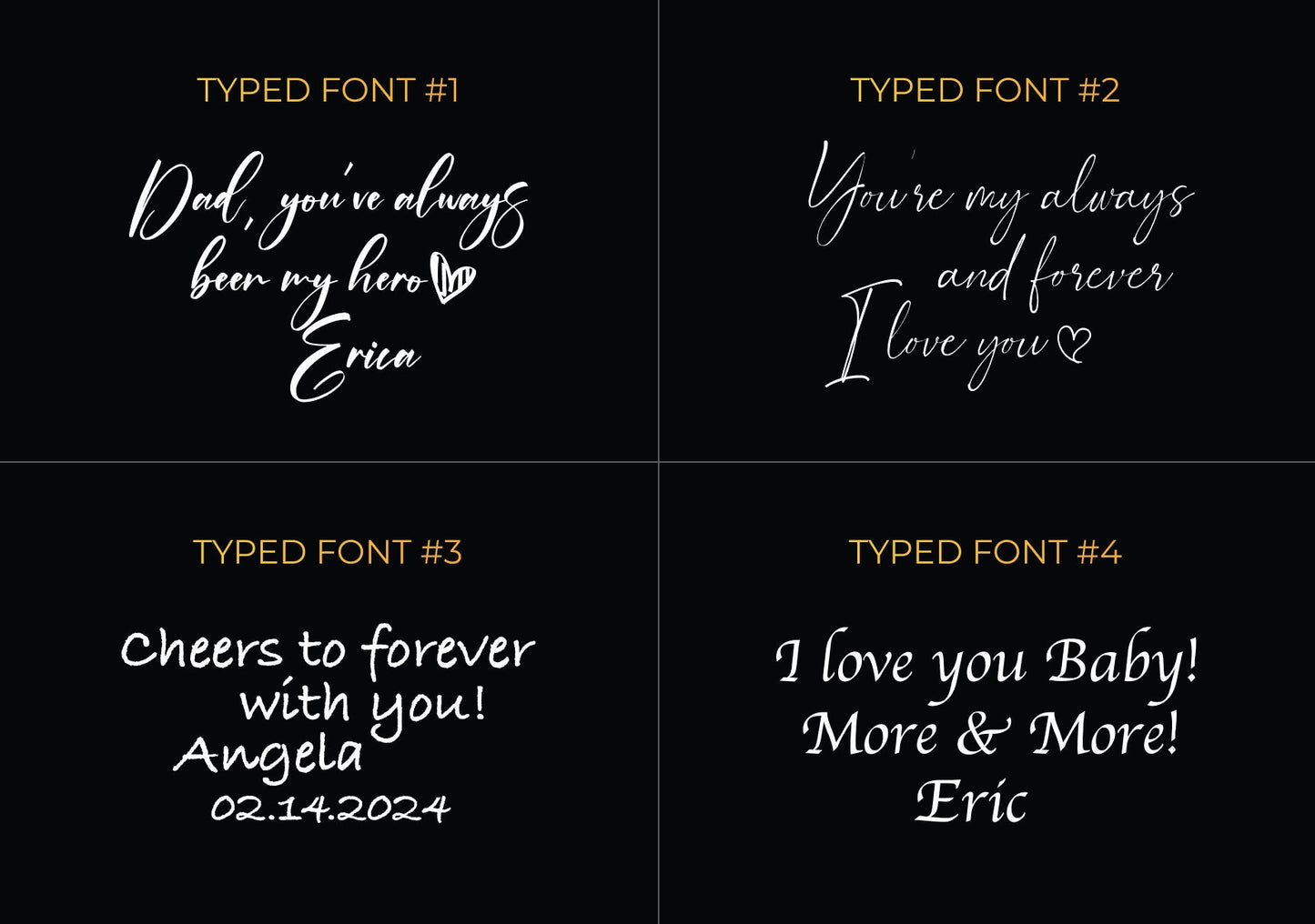 Secret Message Christmas Whiskey Glass – Engrave Your Handwriting on Crystal Rock Glass Bottom, Personalized Gift for Him