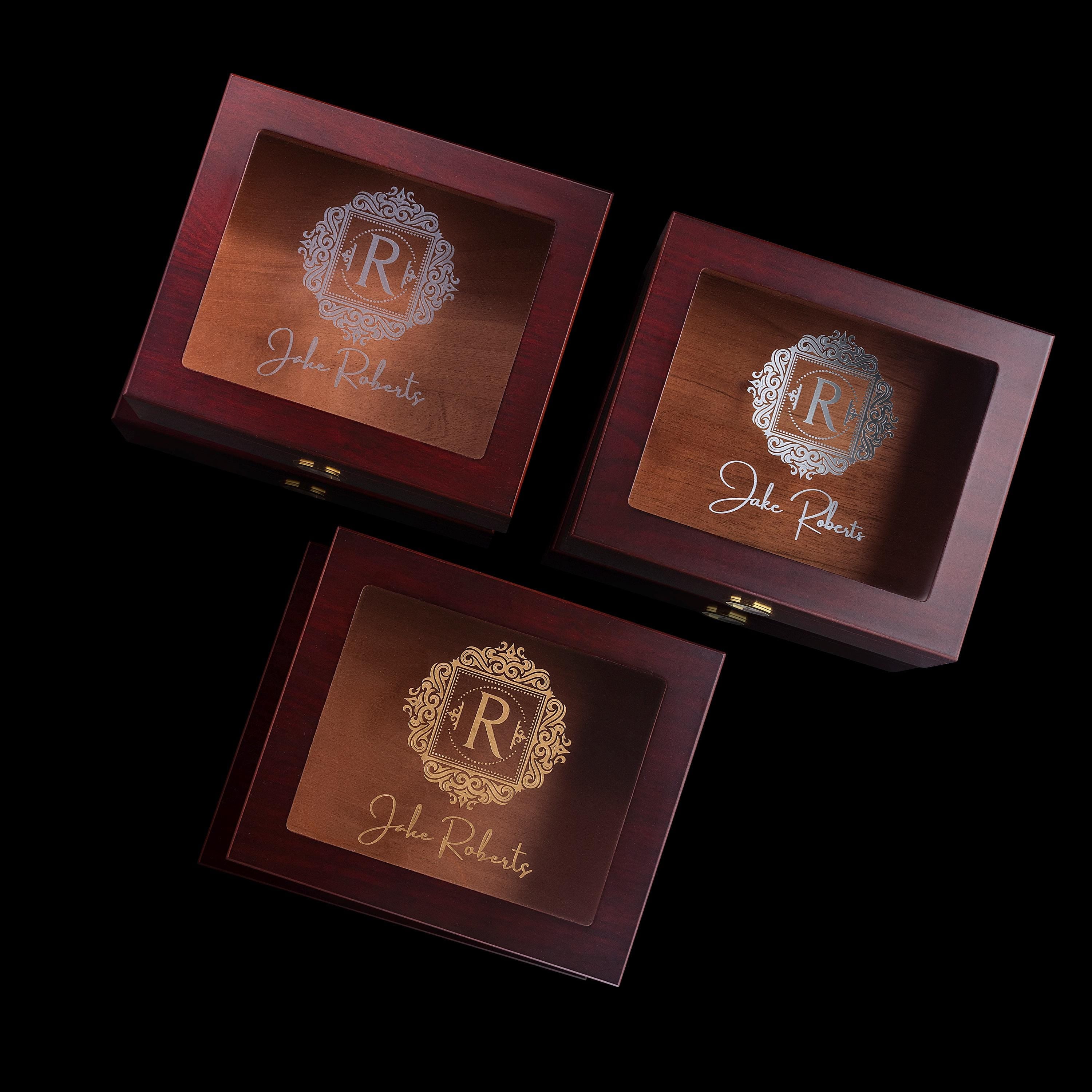 Christmas Gift Cigar Humidor - Custom engraved humidor box - Best Christmas Present for dad, for husband, for him