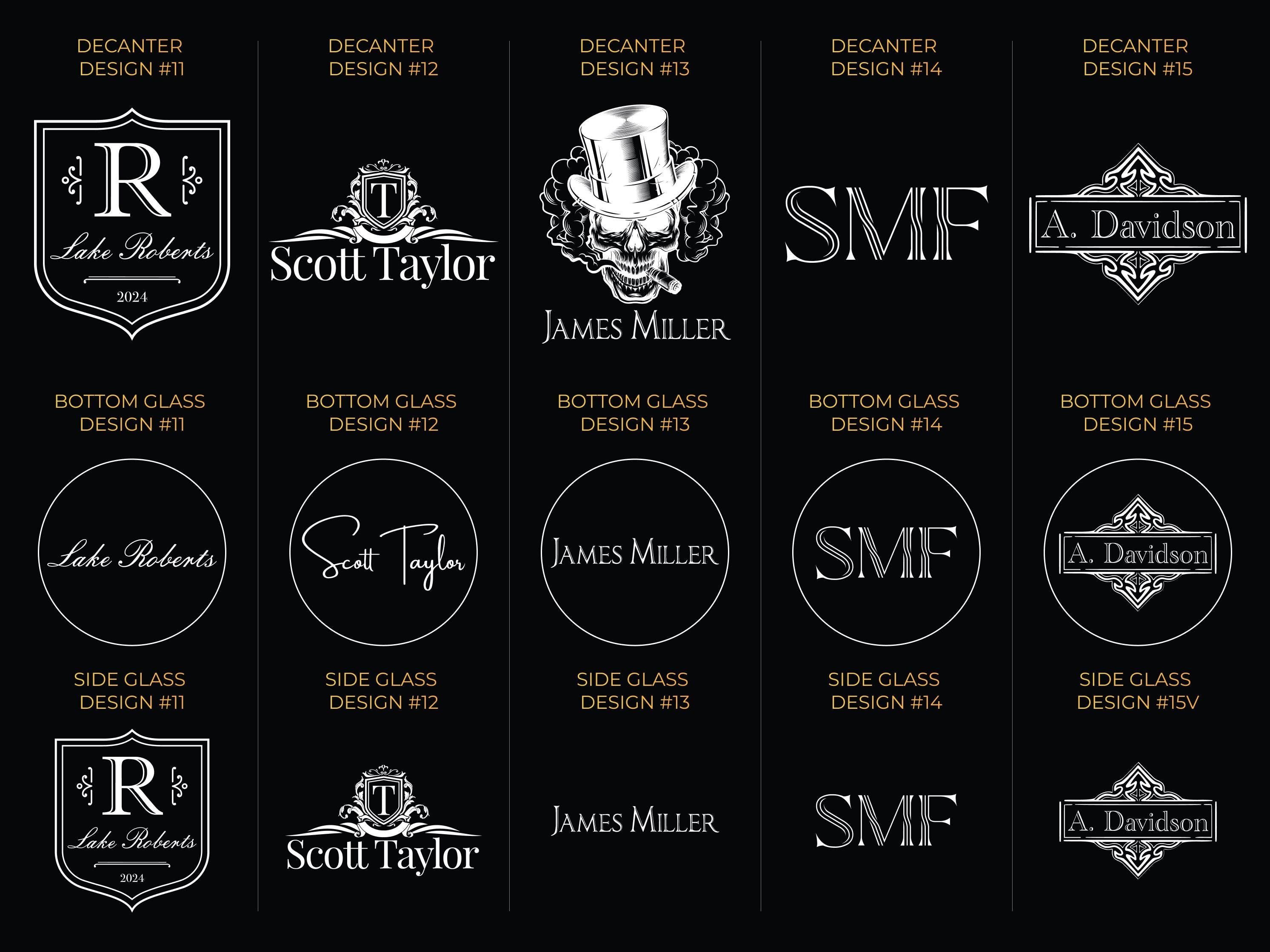 Christmas Gift Whiskey Decanter Set - Personalized Drinking Gift - Best Christmas Present for dad, for husband, for him - Free Gift Box