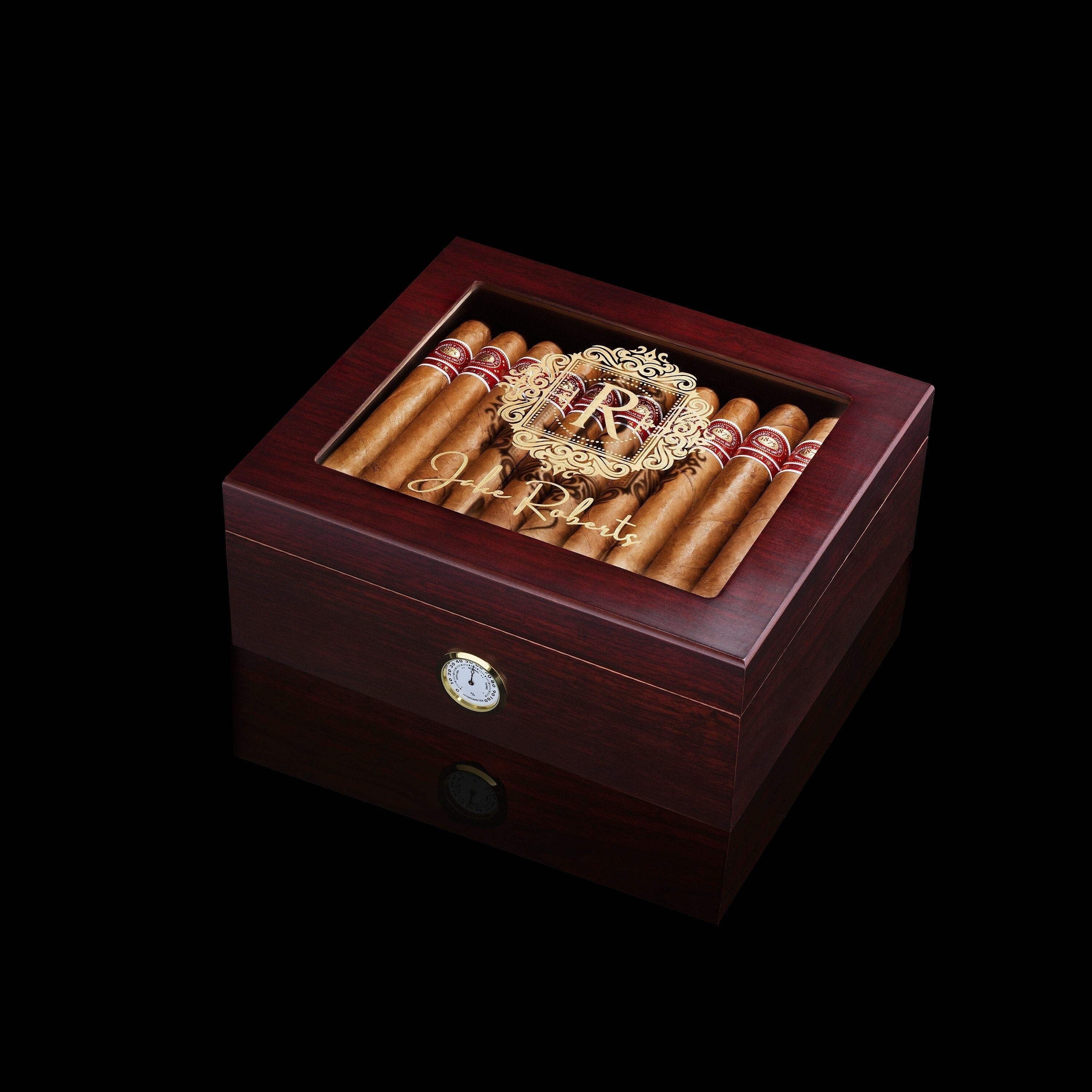 Christmas Gift Cigar Humidor - Custom engraved humidor box - Best Christmas Present for dad, for husband, for him
