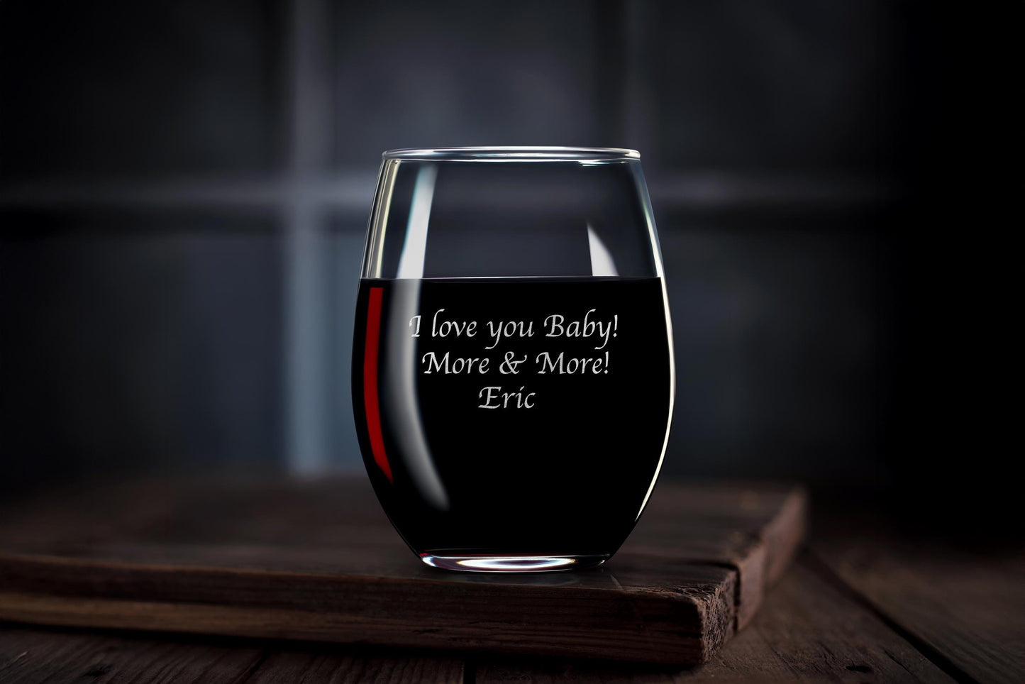 Secret Message Christmas Whiskey Glass – Engrave Your Handwriting on Crystal Rock Glass Bottom, Personalized Gift for Him