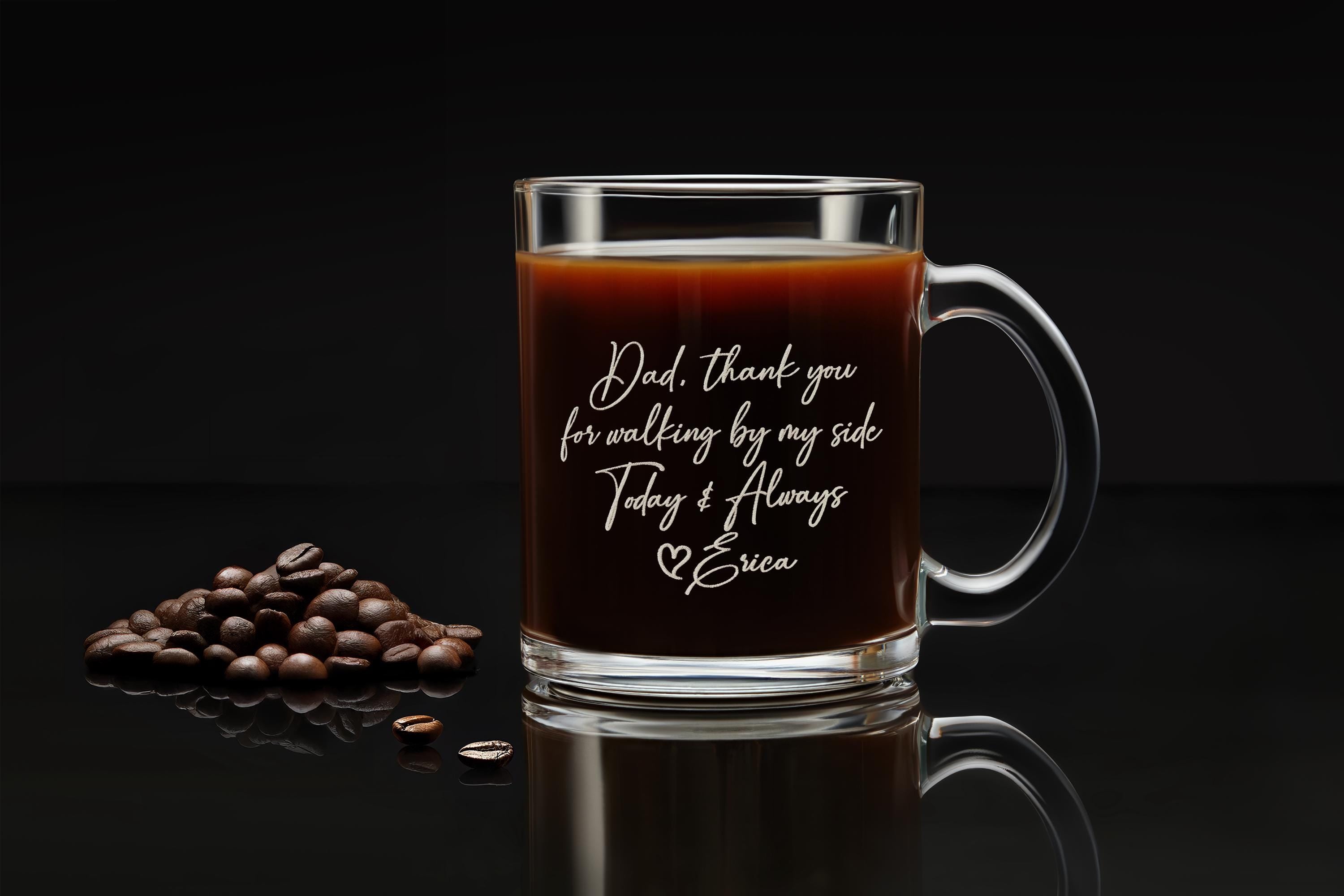 Personalized Gift for Father of the Bride - Custom Wedding Whiskey Glass with Your Handwriting Message