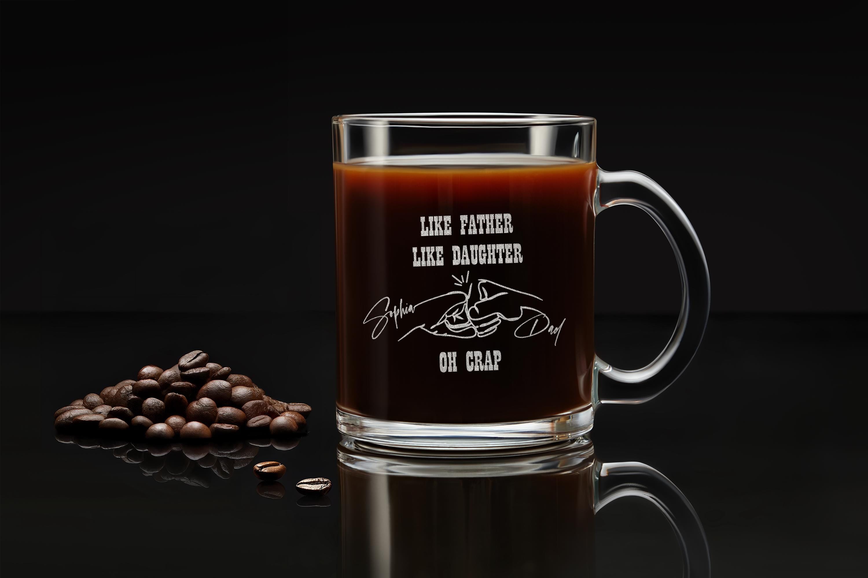 Custom Engraved Whiskey Glass – Personalized Rock Glass for Dad | Father's Day Gift from Daughter | Unique Keepsake | Free Gift Box