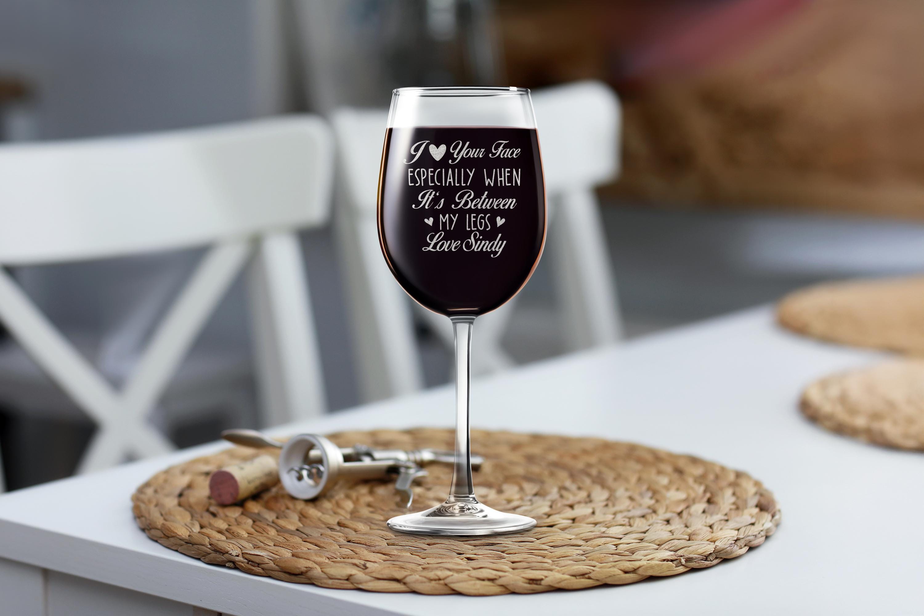 Custom Whiskey Rock Glass, I love your face, Funny Gift For Husband, gift for boyfriend, valentines gift for him, Gift Box