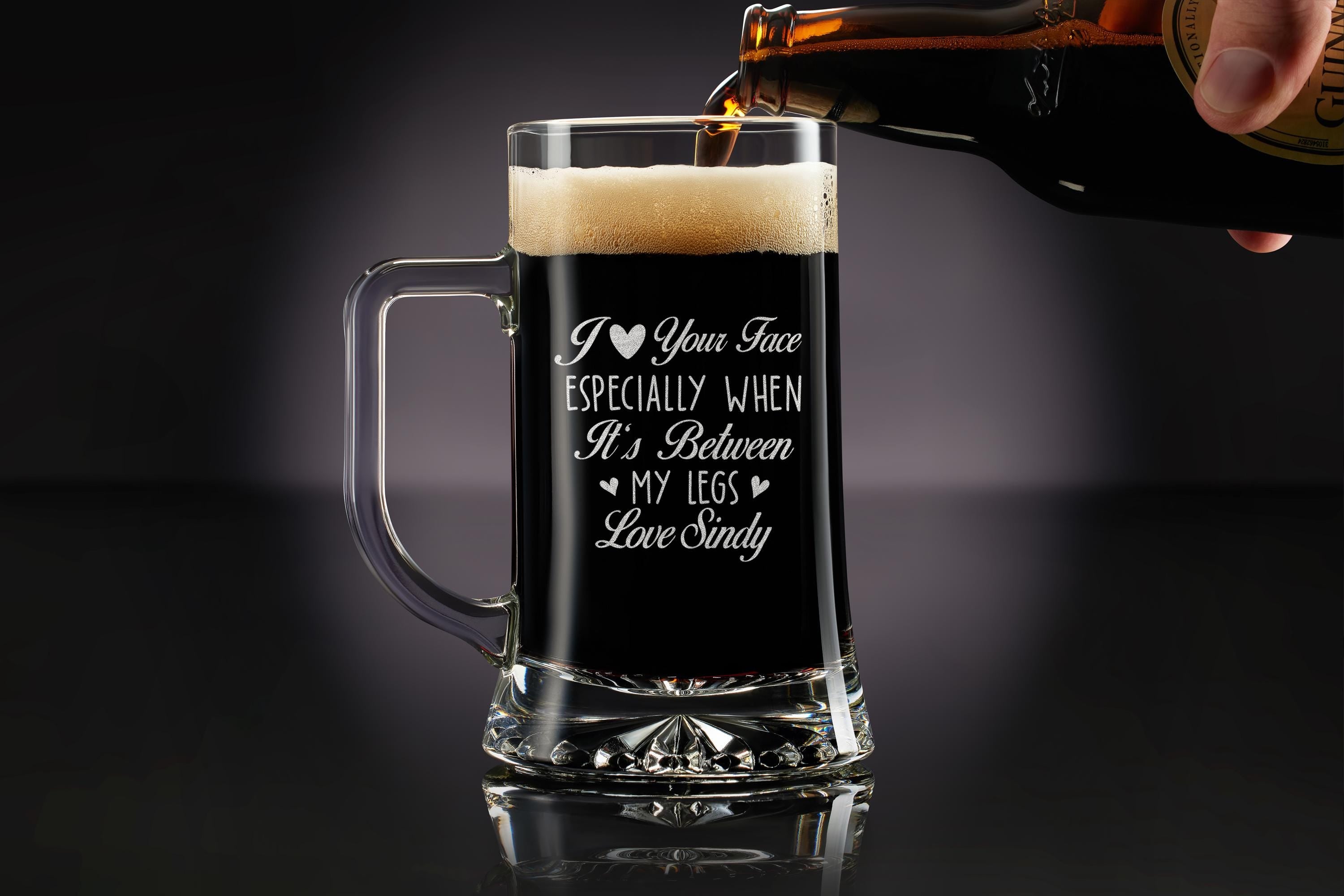 Custom Whiskey Rock Glass, I love your face, Funny Gift For Husband, gift for boyfriend, valentines gift for him, Gift Box