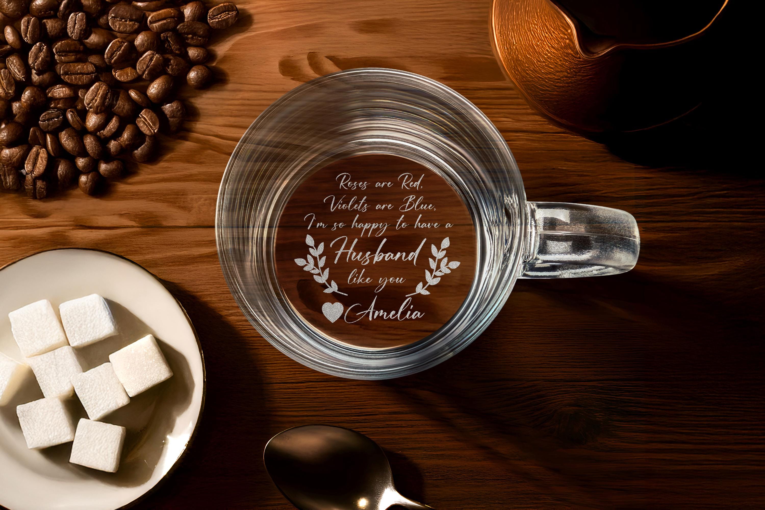 Engraved Custom Whiskey Glass Gift For Husband, gift for boyfriend, Anniversary Gift, valentines gift for him, Gift Box