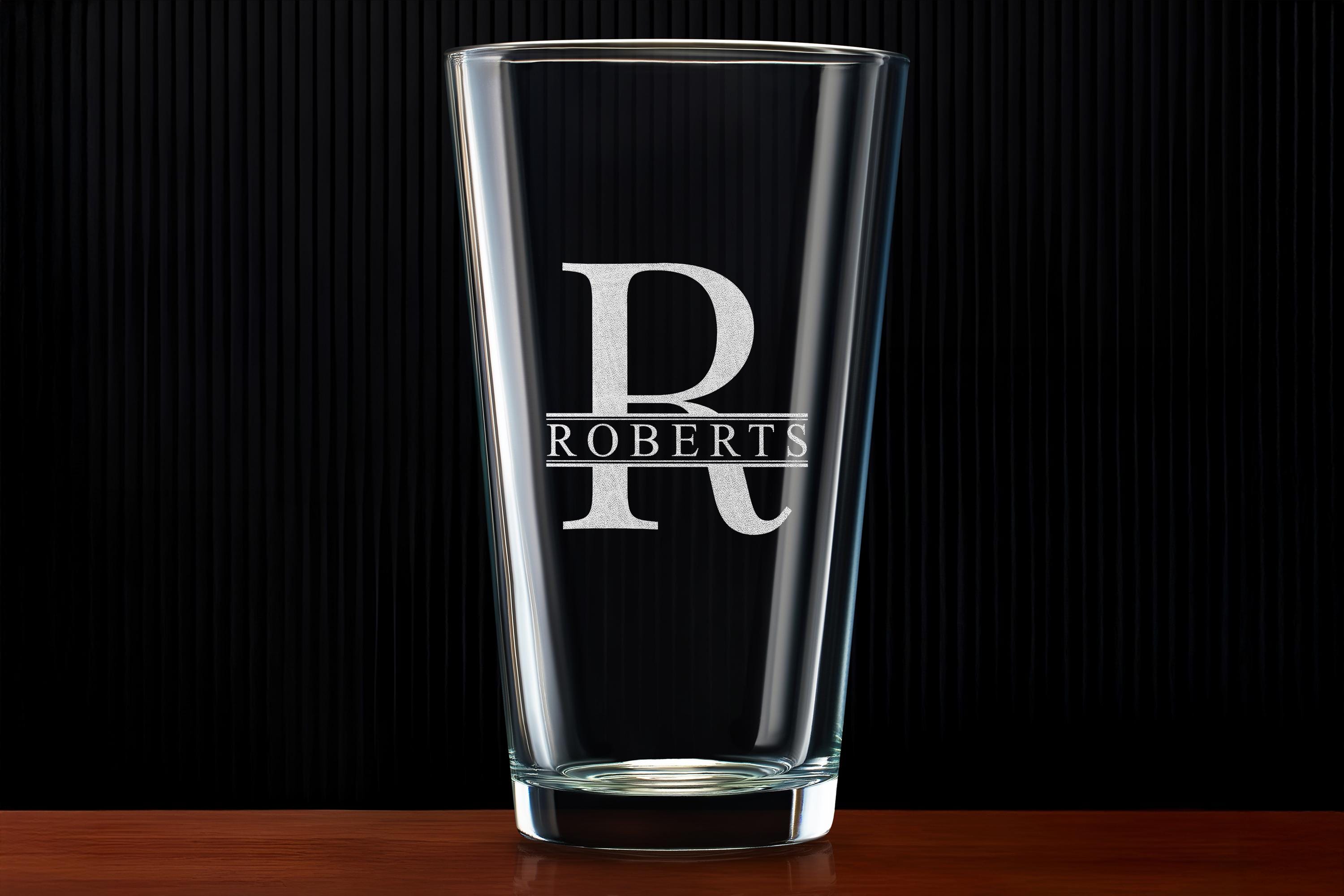 Custom Whiskey Glass with premium quality side and bottom engraving - Perfect gift for him, Groomsmen Gift, Comes with free Gift Box.