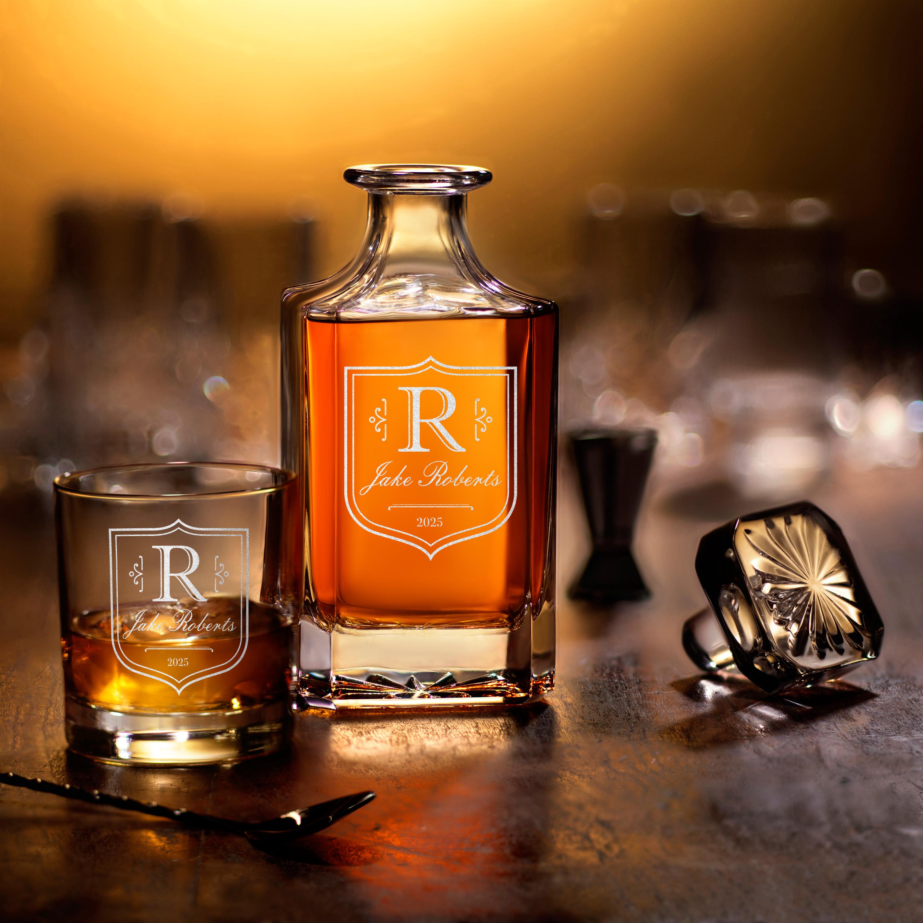 Custom Engraved Whiskey Glasses for Groomsmen, Personalized Wedding Gift Idea, Perfect Drinkware Gift for Him