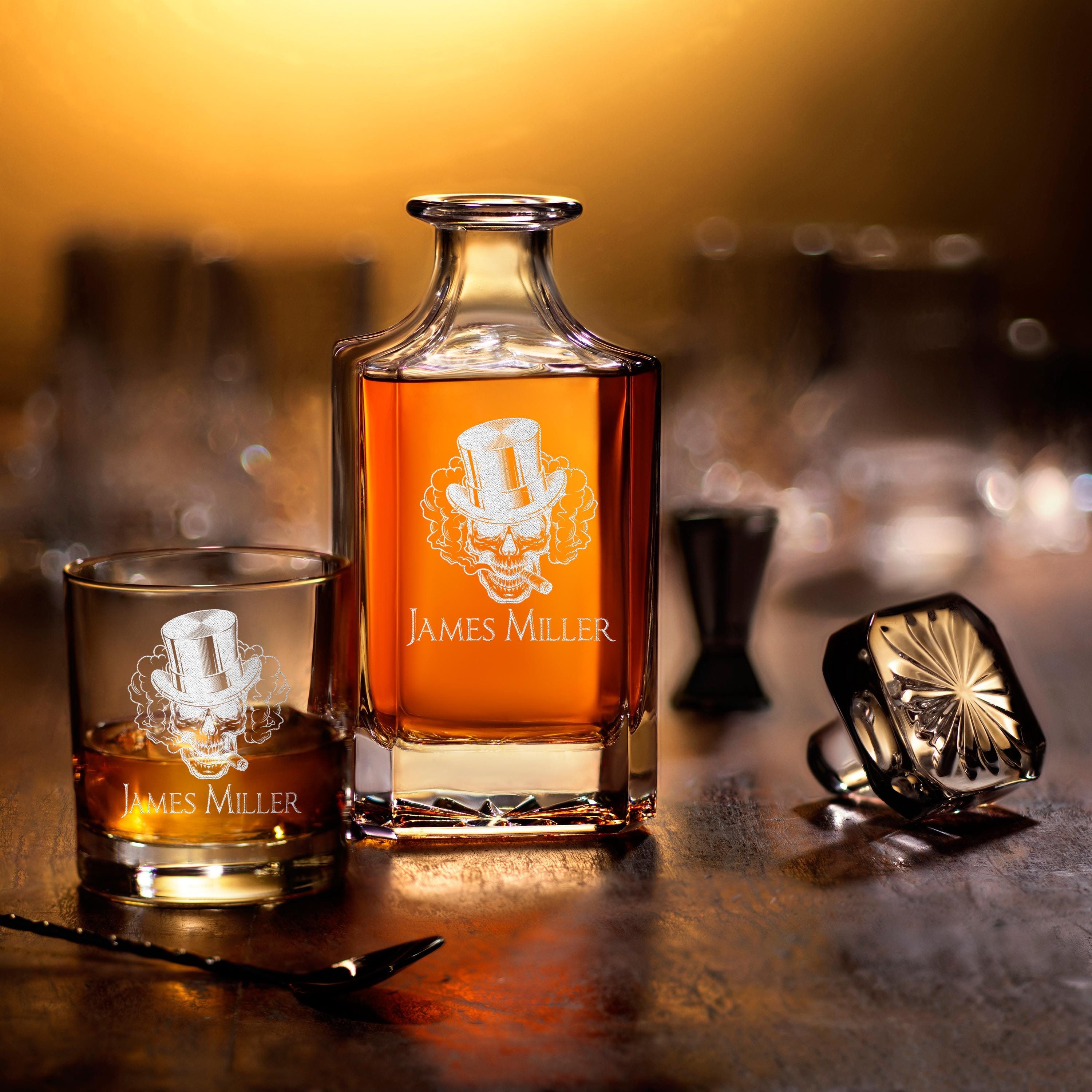 Personalized Groomsmen Gift Whiskey Glasses, Custom Engraved Drinkware, Unique Wedding Gift for Him, Best Man Gift