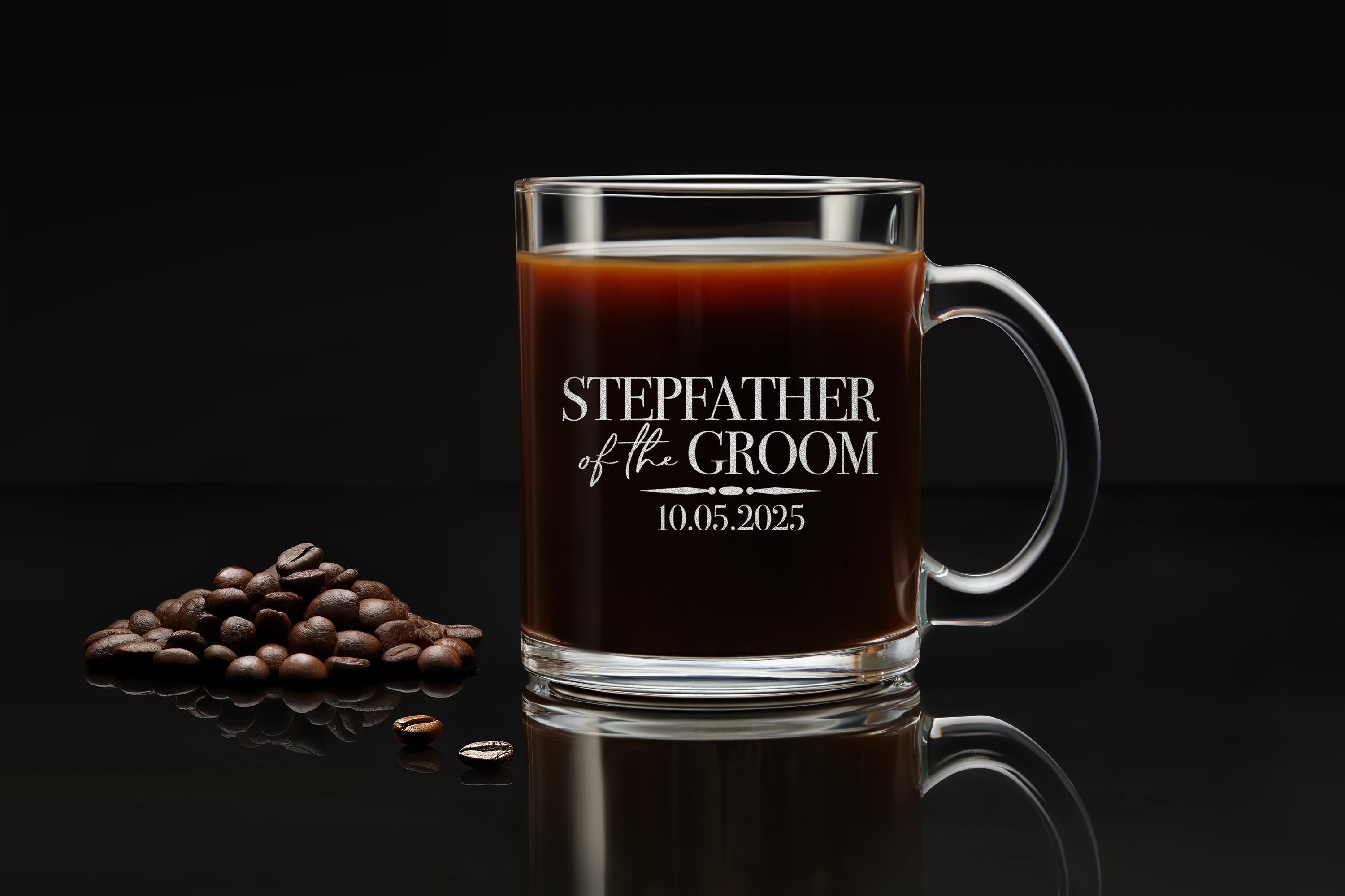 Engraved Whiskey Crystal Glass for Father of the Bride - Custom Wedding Gift, Gift for Dad, Gift for Him Free Gift Box Included