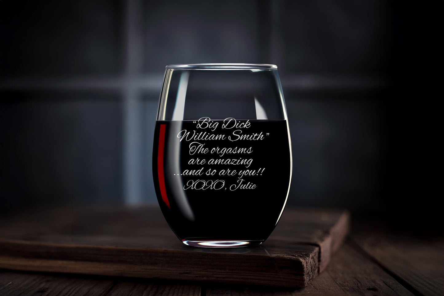 Personalized Whiskey Rock Glass, Funny gift for Him, Custom Birthday gift for Husband or Boyfriend with Free Gift Box