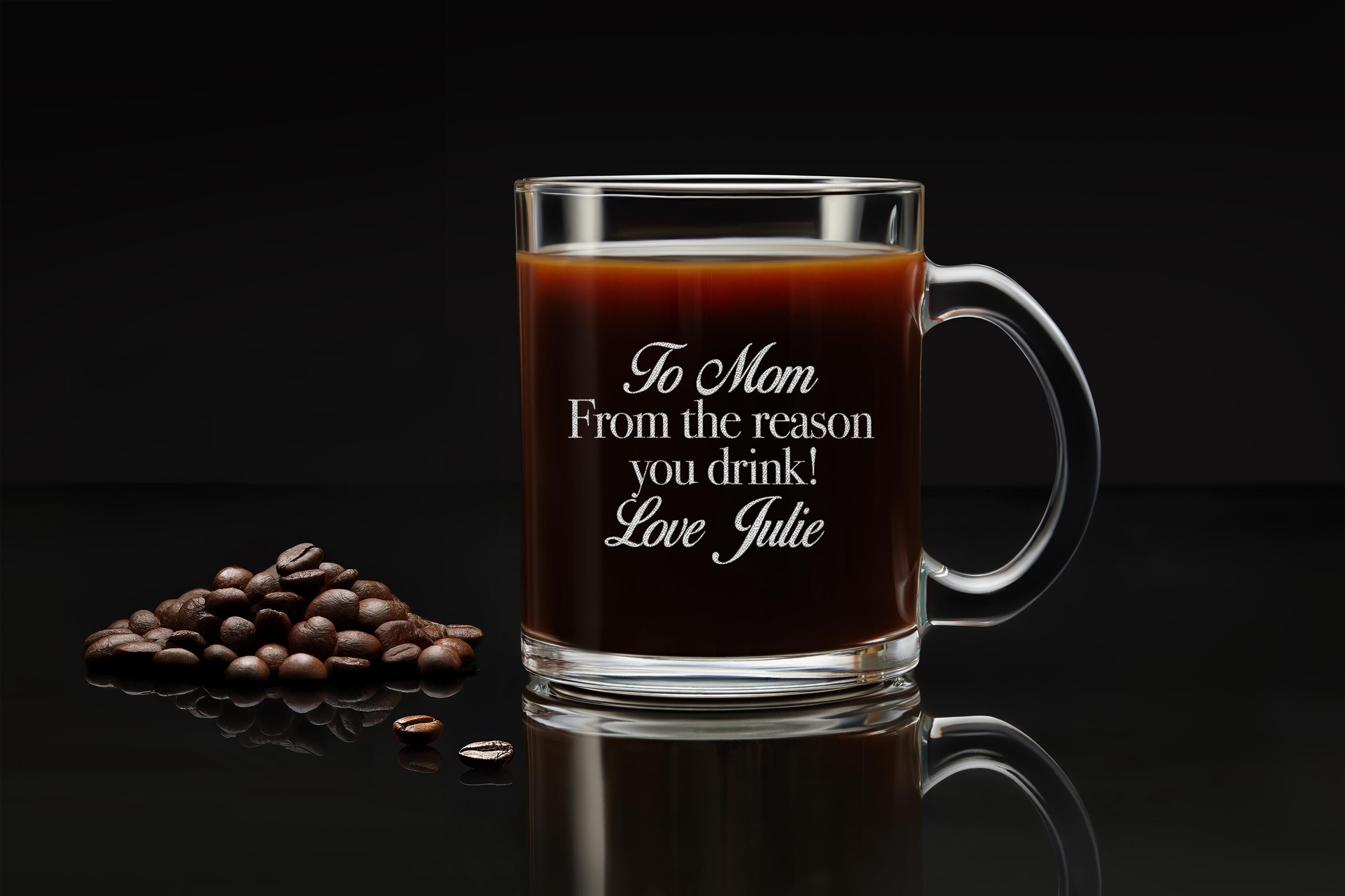 Personalized Mom's Reasons To Drink Whiskey Glass, Gifts for Mom, Mothers Day Gift from Daughter, Kids, Son, with Free Gift Box