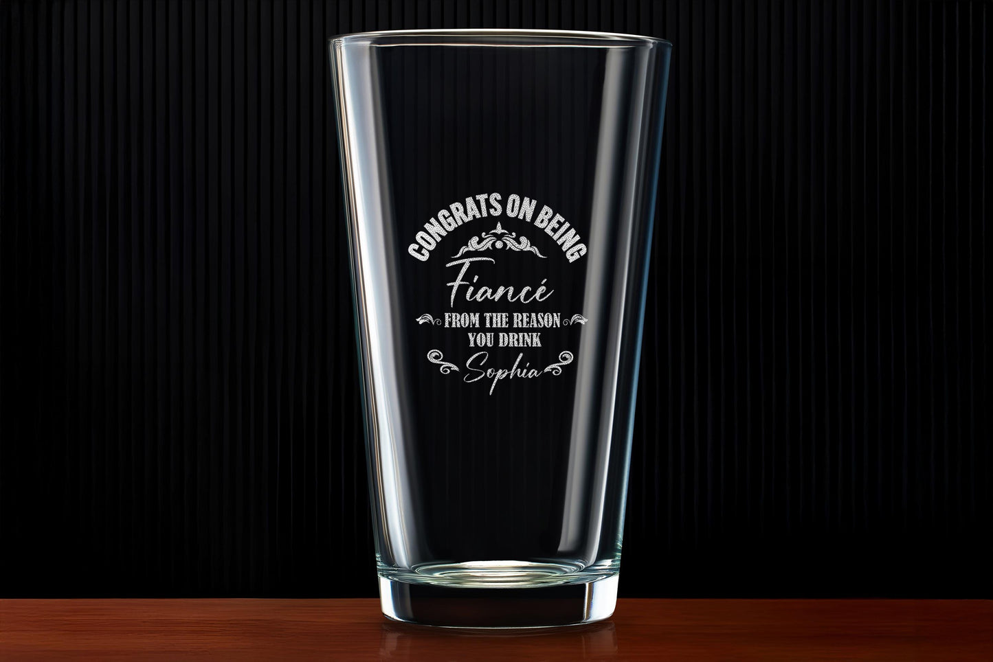Personalized Whiskey Etched Glass, Fiancé Gift for Him, Unique Gift in Gift Box, Perfect for Anniversaries and Special Occasions