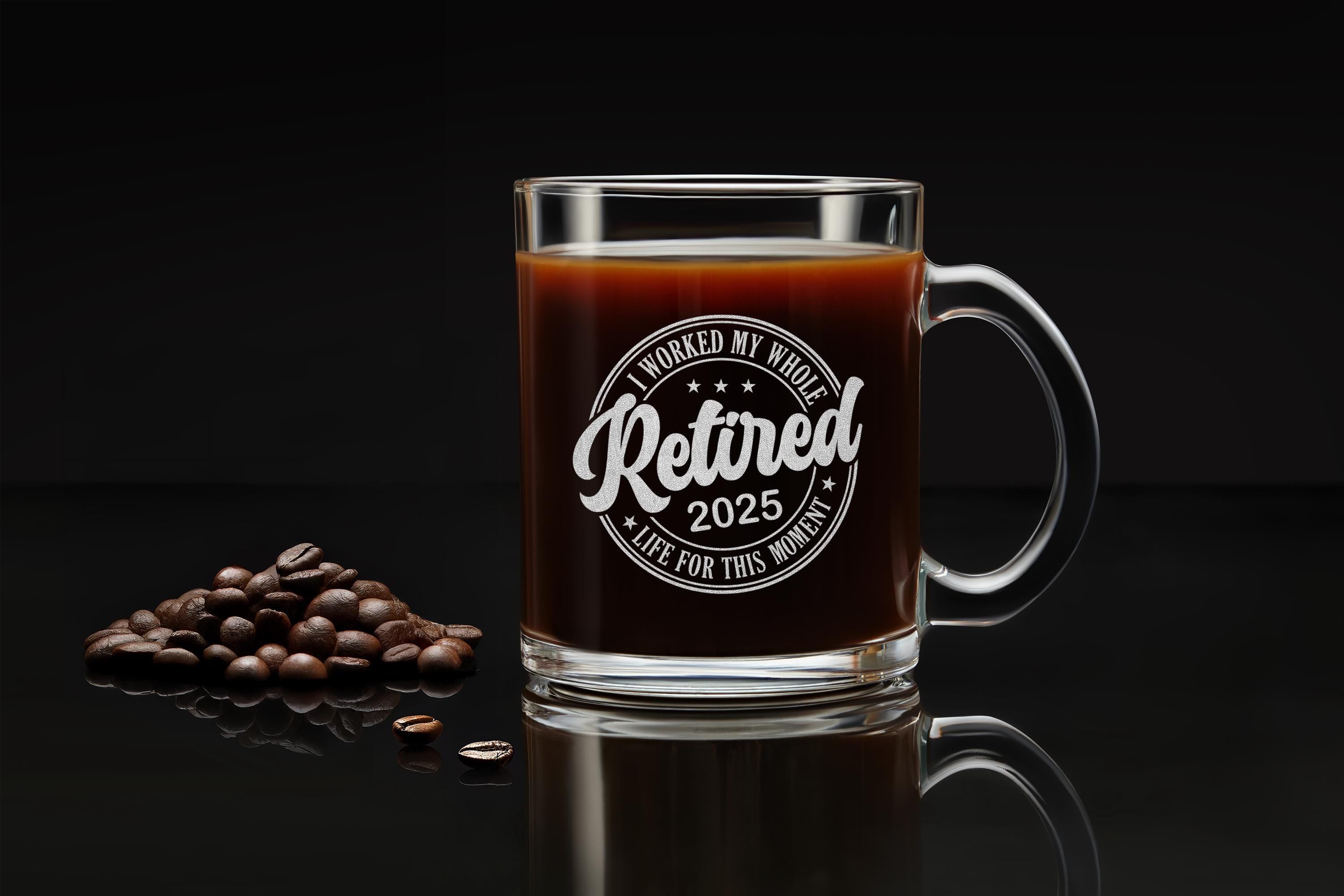 Personalized Retirement Gift for Men - Engraved Whiskey Glass for Dad or Colleague - Unique Rock Glass Keepsake - Gift Box Included