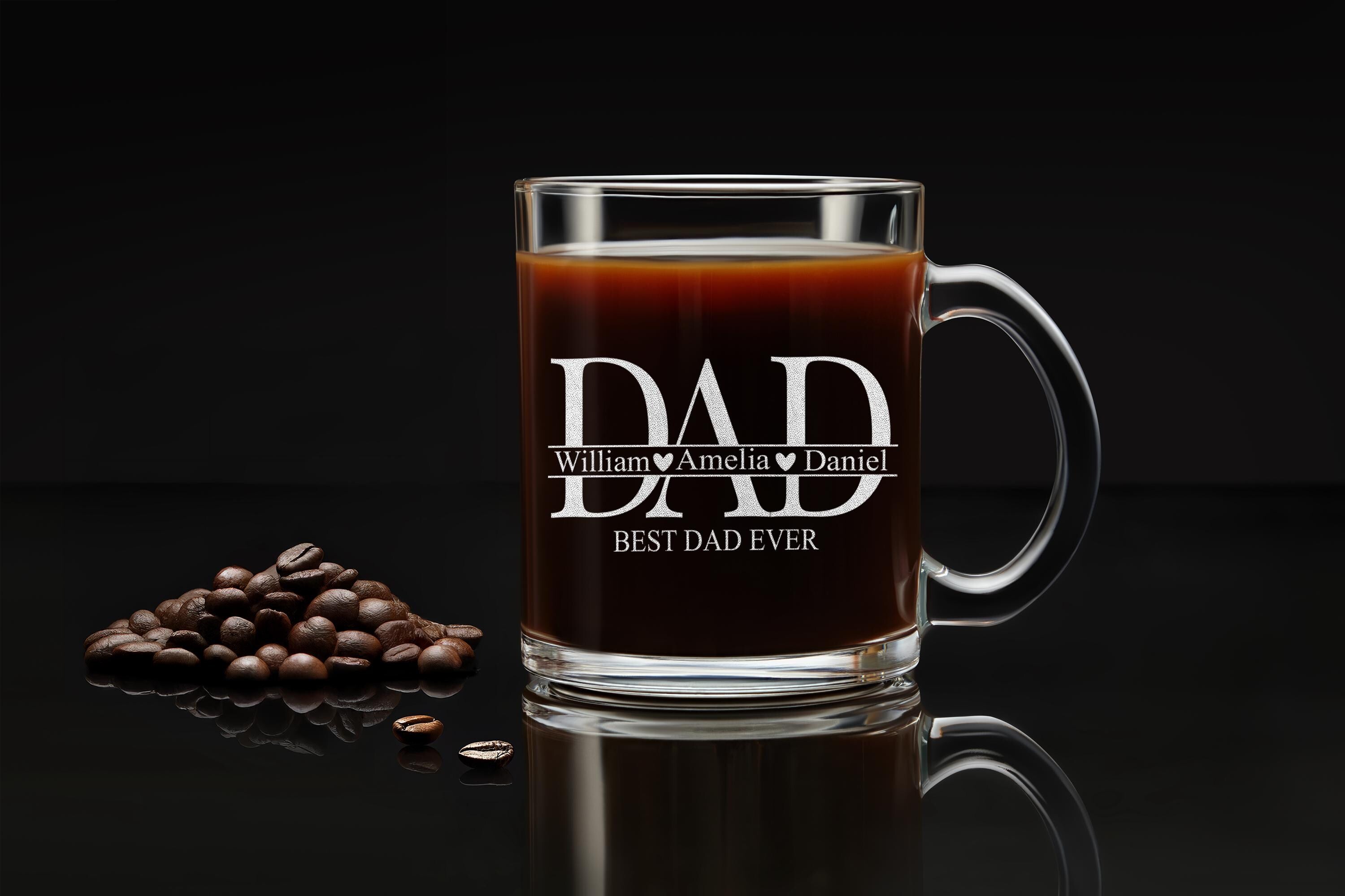Father’s Day Whiskey Glass for Dad, Custom Engraving with Secret Message, Unique Personalized Gift for Husband, Custom Rock Glass Present