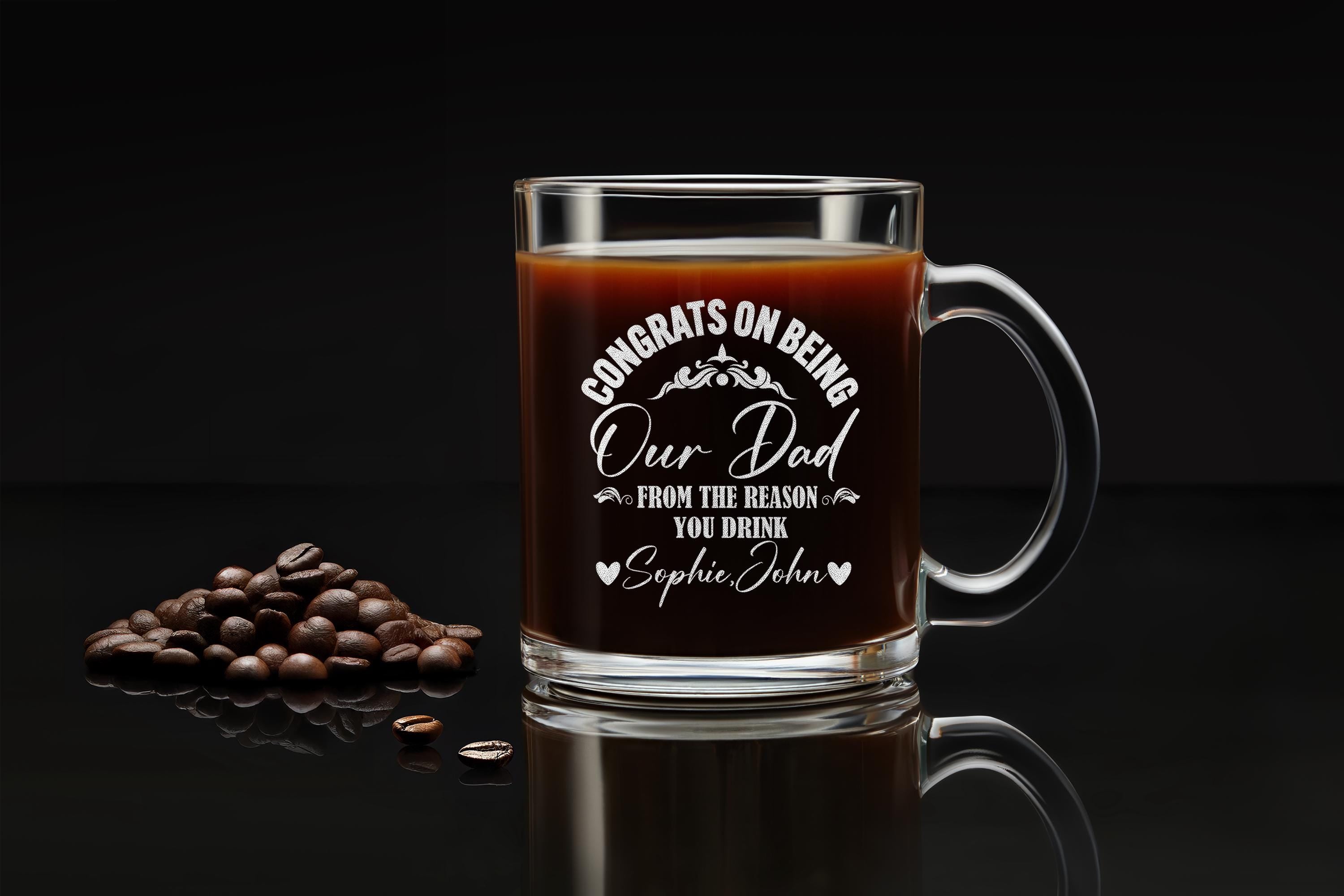 Father’s Day Engraved Whiskey Glass, Custom Rock Glass for Dad and Husband, Personalized Gift for Him, Custom Barware, Whiskey Lover Present