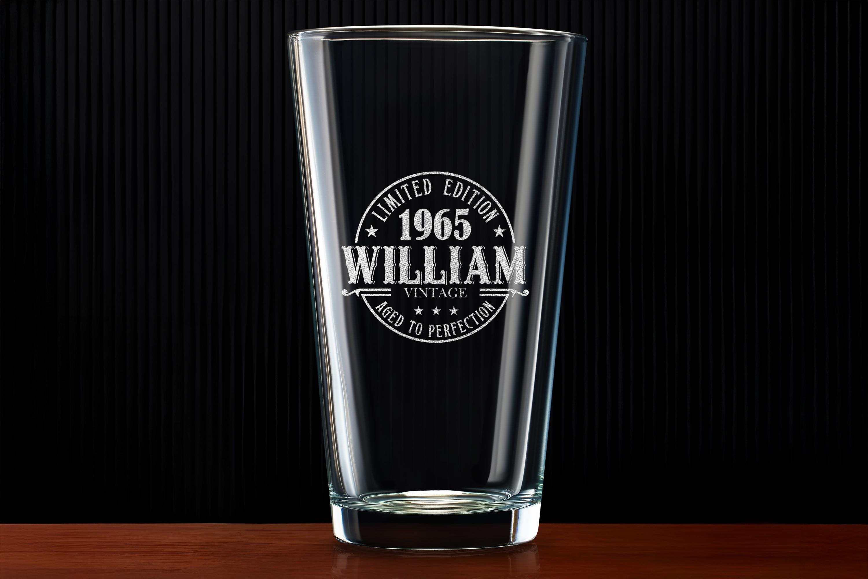 Engraved Whiskey Glass 60th Birthday Gift – Custom Rock Glass for Men, Husband, Dad – Free Box Included