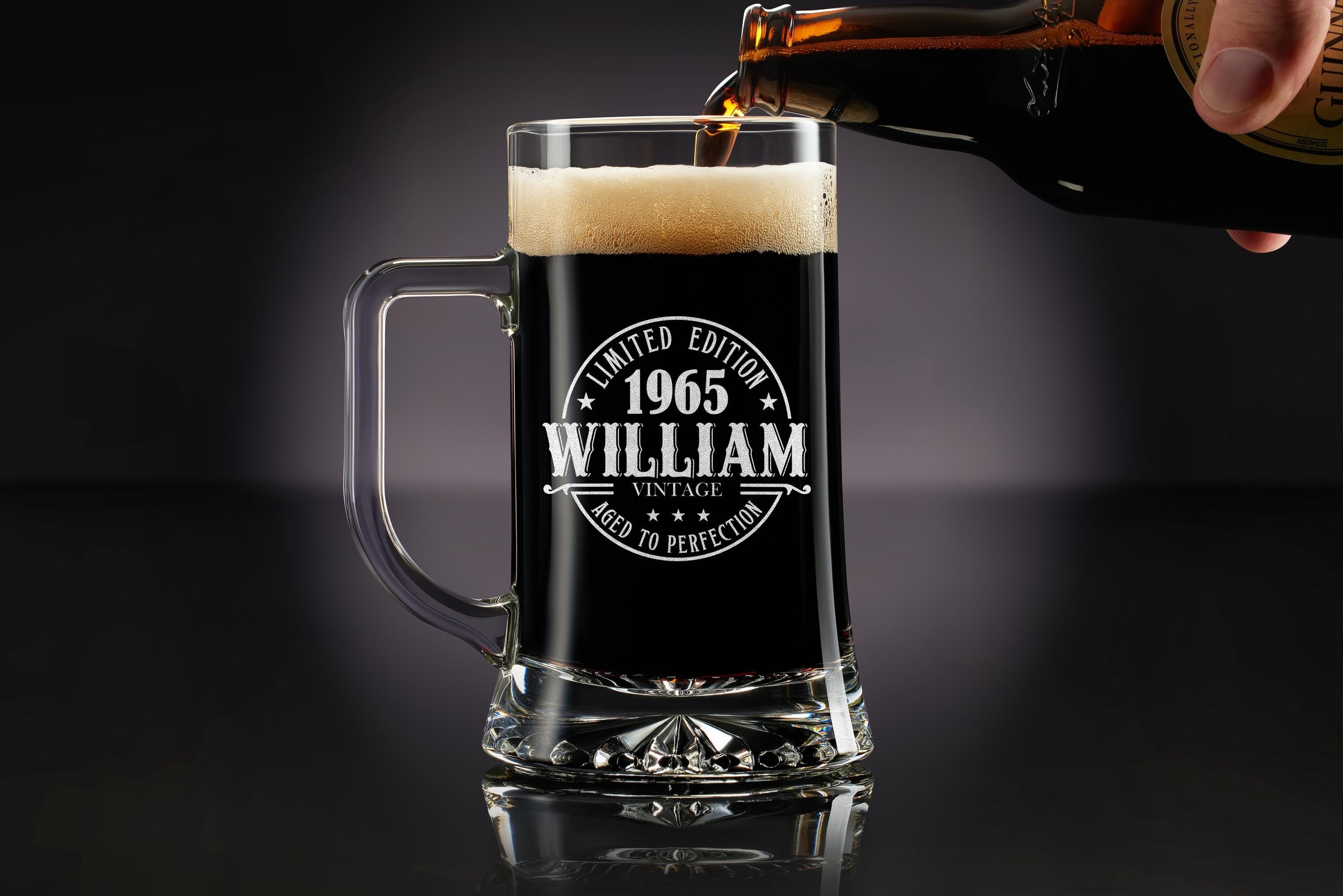 Engraved Whiskey Glass 60th Birthday Gift – Custom Rock Glass for Men, Husband, Dad – Free Box Included