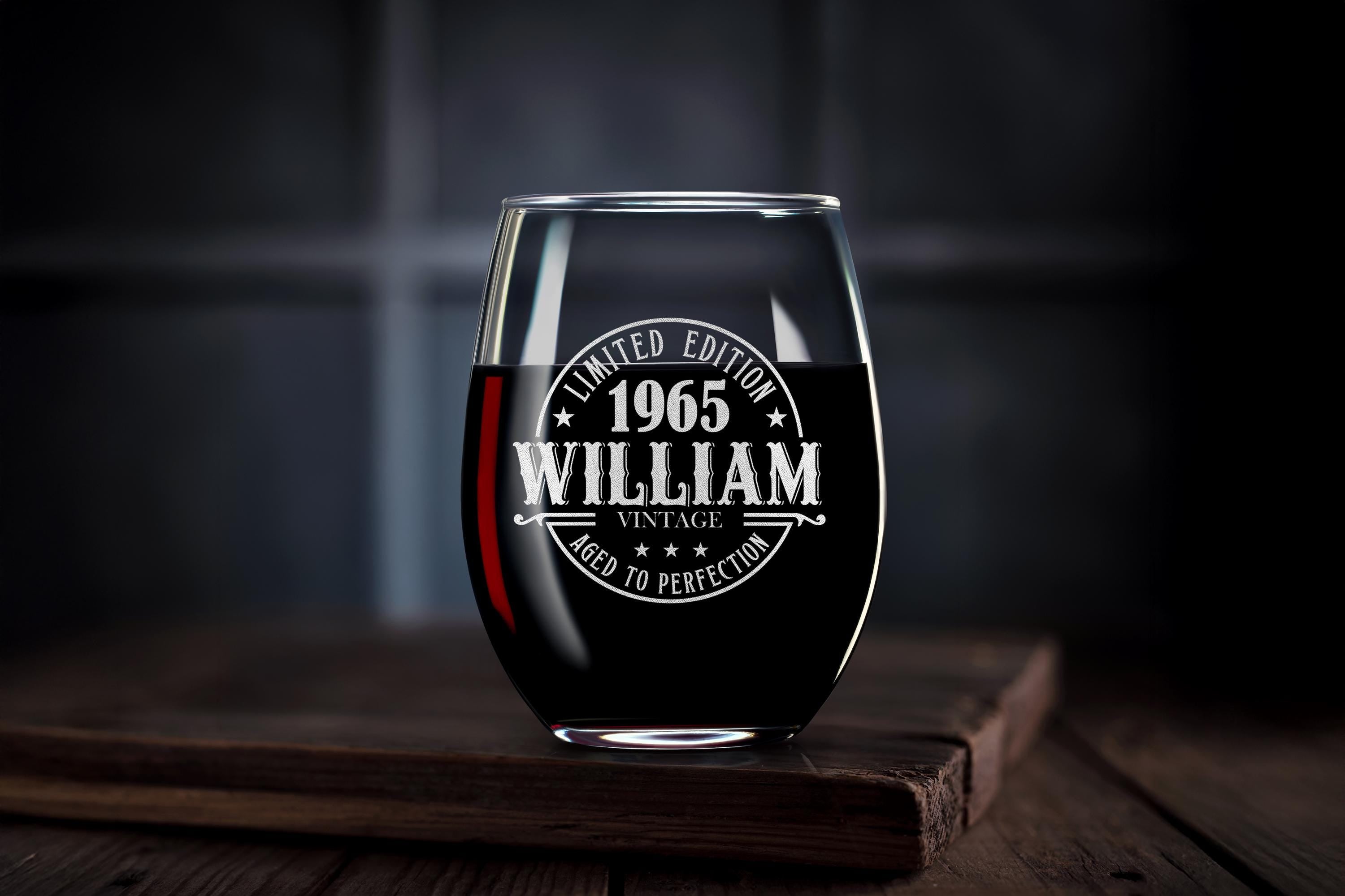 Engraved Whiskey Glass 60th Birthday Gift – Custom Rock Glass for Men, Husband, Dad – Free Box Included