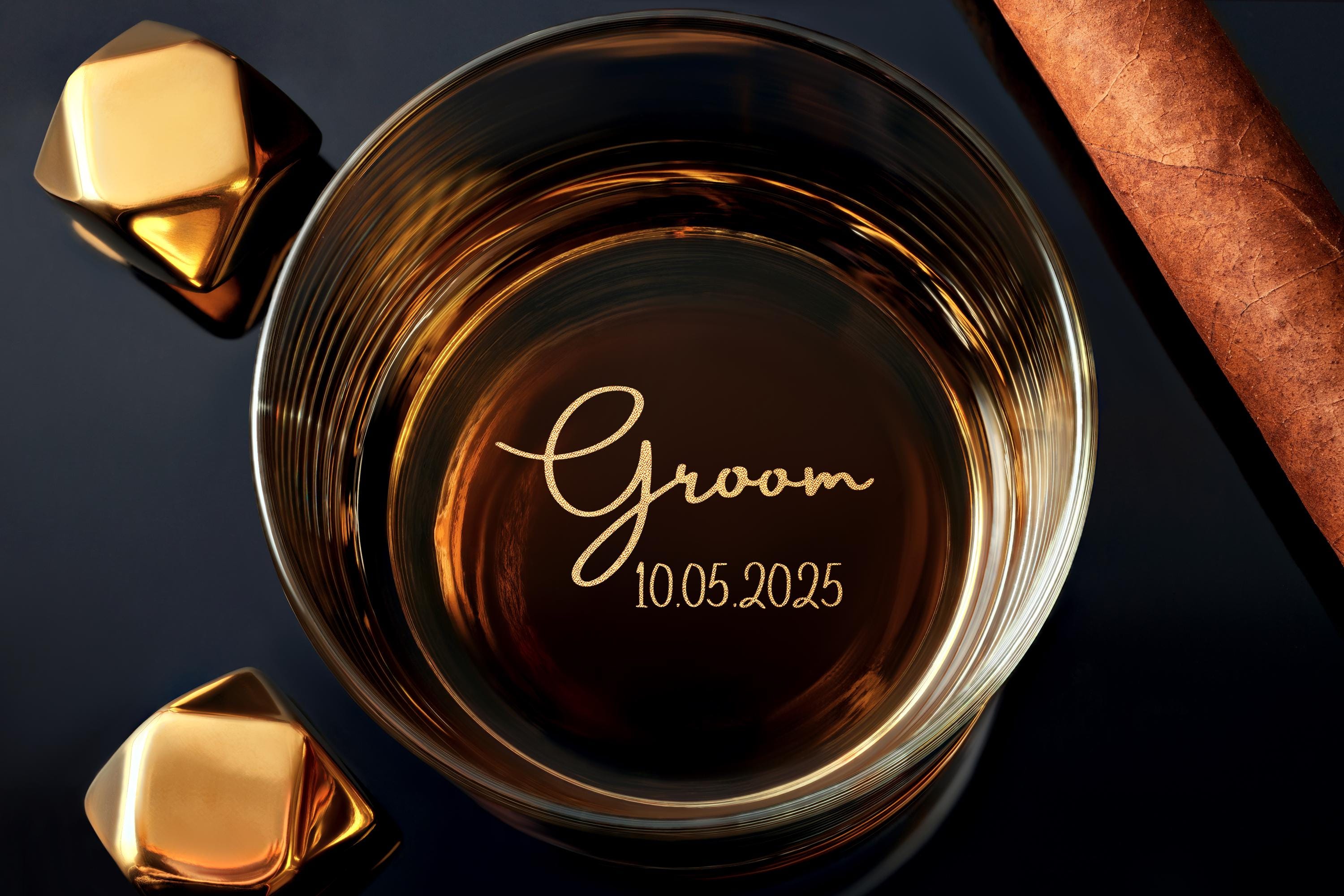 Engraved whiskey glasses for groomsmen personalized custom gift perfect best man wedding present