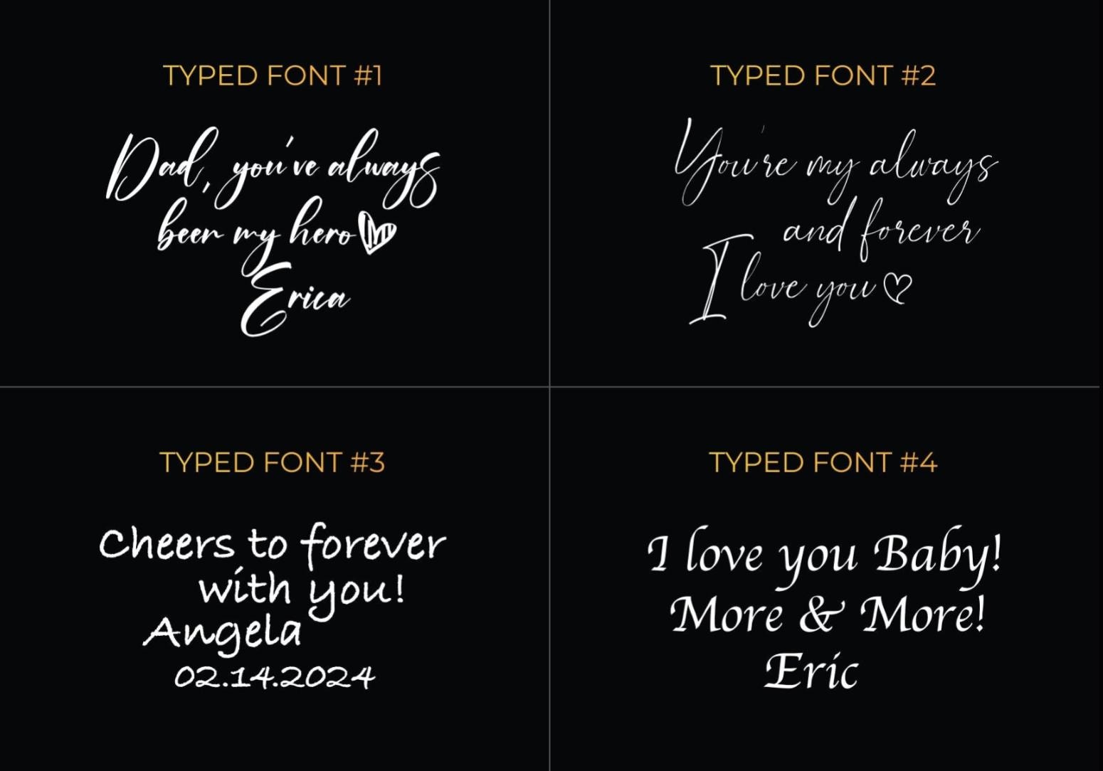 Engraved 3 Wick Soy Candle with Your Handwriting, Personalized Christmas Candle, Custom Message Glass Vessel, Gift for Husband or Dad