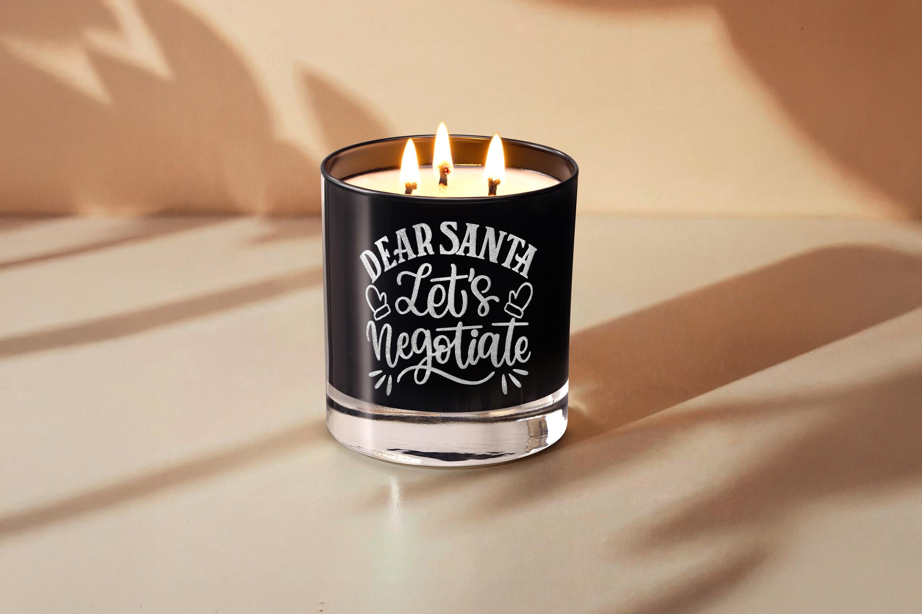 Engraved Funny Christmas Soy Candle with OCD Humor Perfect Gift for Friends and Family