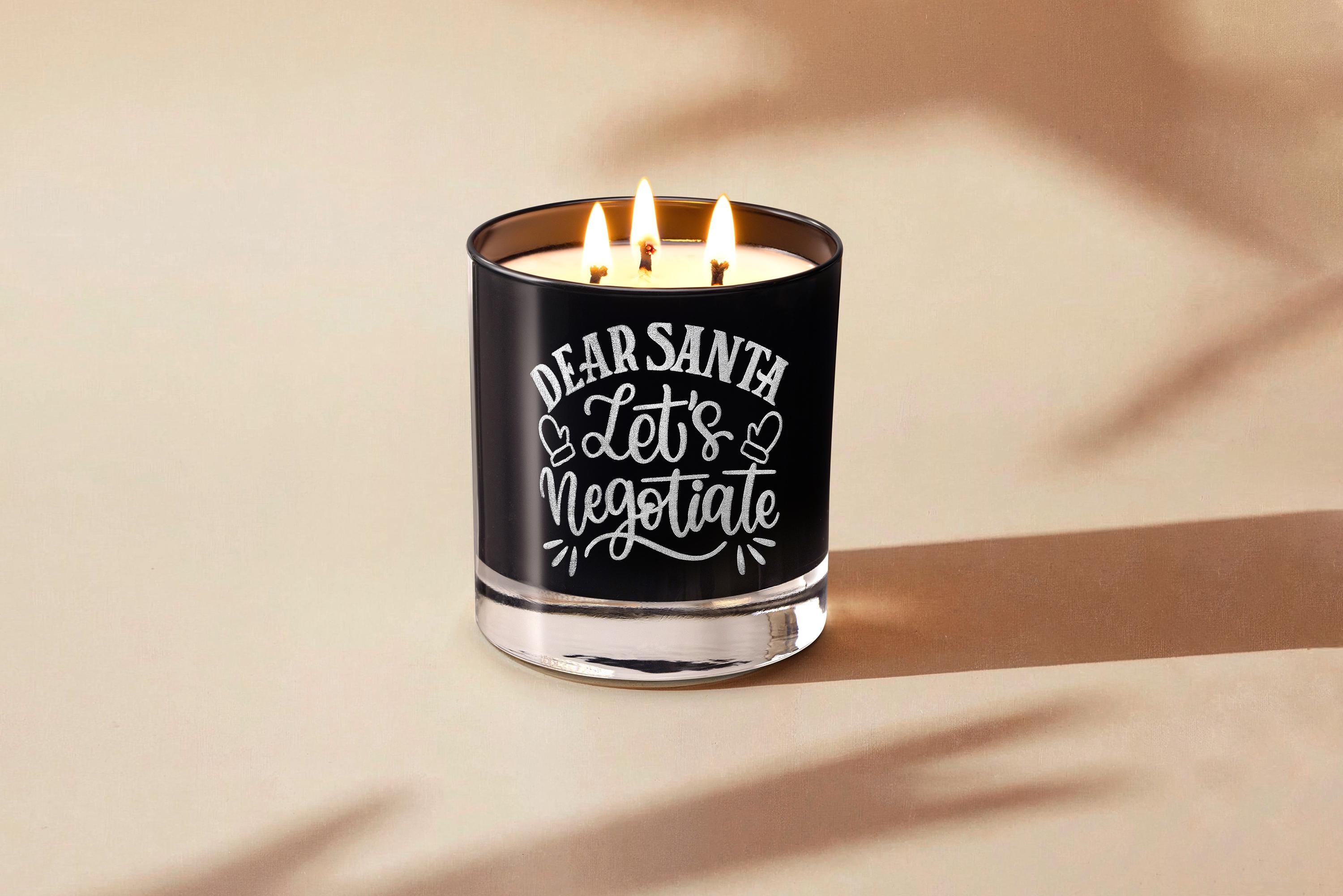 Engraved Funny Christmas Soy Candle with OCD Humor Perfect Gift for Friends and Family