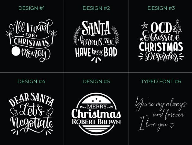 Engraved Funny Christmas Soy Candle with OCD Humor Perfect Gift for Friends and Family